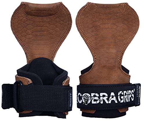 Image of Cobra Grips Weight Lifting Gloves with Adjustable Neoprene Padded Wrist Wraps - Heavy Duty Alternative to Power Lifting Hooks for Deadlifts