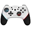[2024 New Version] Switch Controller, Wireless Pro Controller Switch Lite, Switch Remote Controller Gamepad Joystick, Turbo and Dual Vibration (White)