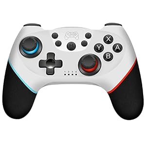Zakgbxbig Wireless Pro Controller Switch Lite, Switch Remote Controller Gamepad Joystick, Turbo and Dual Vibration (White)