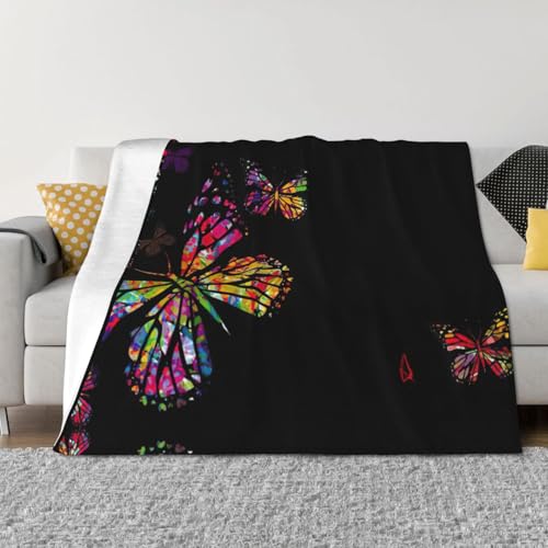 Couverture de lit EdWal en microfibre légère imprimé papillon - 4