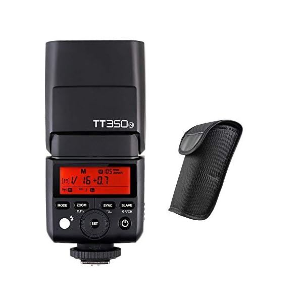 Godox TT350N 2,4G HSS High-Speed ​​Sync 1 / 8000s TTL GN36 Blitzlicht Speedlite für Nikon Mirrorless Digitalkamera NAMVO…