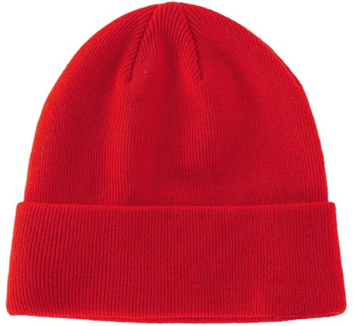 PHILIGHTS 100% Cotton Beanie Hat Knit Winter Hats for Women Men Cuffed Slouchy Beanies Skull Cap Womens Knitted Soft Warm Ski Hat