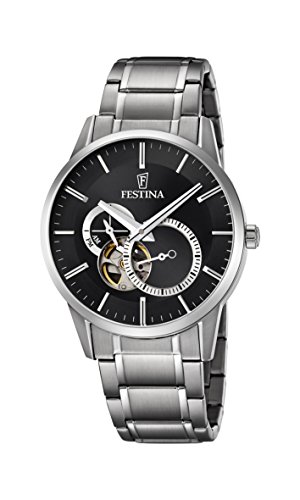 Preisvergleich Produktbild Festina Herren Analog Automatik Uhr mit Edelstahl Armband F6845 / 4