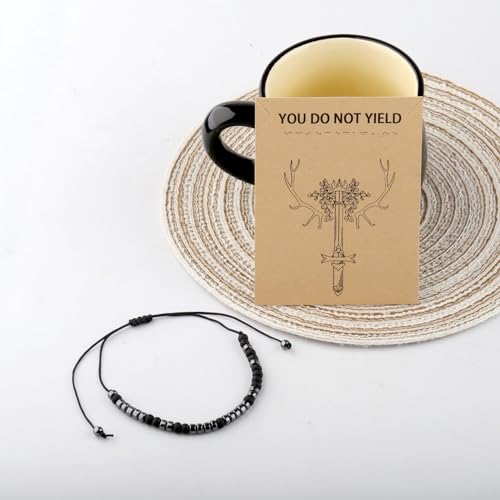 MAOFAEDYou Do Not Yiel Morse Code Bracelet for Men Women Literary Gift Bookish Gift Morse Code Jewelry3
