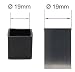 Lifeswonderful - Tapones Virolas Puntas De Goma Cuadradas - 19mm - Para...
