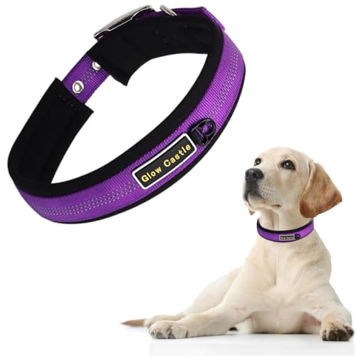 Reflective Dog Collar, Comfy Soft Neoprene Padded