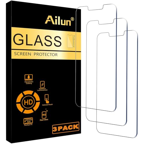 Ailun Glass Screen Protector Compatible for iPhone 14 Plus/iPhone 13 Pro Max [6.7 Inch Display] 3 Pack Case Friendly Tempered Glass