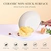 FansaFurn 17 Pcs Nonstick Non-toxic Pots and Pans Set: Kitchen Cooking Set with Stay-Cool Handles, White #3