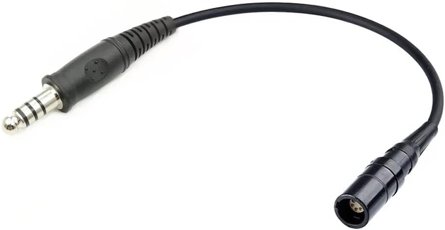 HENGYONGTA 6 Pin Female for Bose A20 Aviation Headset Converts to Helicopter U174 Male Headset Adapter Cable (3.9 INCH / 10CM)