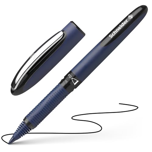 Schneider One Business Non-Retractable Ballpoint Pens with Liquid Ink, Pack of 10 Black