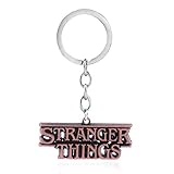  PSL Llavero de metal Stranger Thing, llavero novedoso para regalo, marrón, S