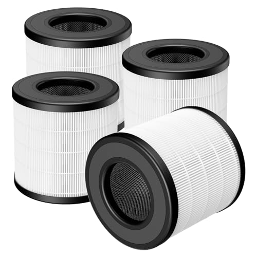 Image of PU-P05 /AC201B Replacement Filter for FULMINARE PU-P05 Air Purifier and Purivortex AC201B Air Purifier, 3-in-1 Replacement Filter for Dust Smoke Pollen, 4-Pack(Not fit for T10)