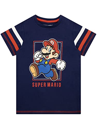 Super Mario Camiseta para Niños Azul 5-6 años