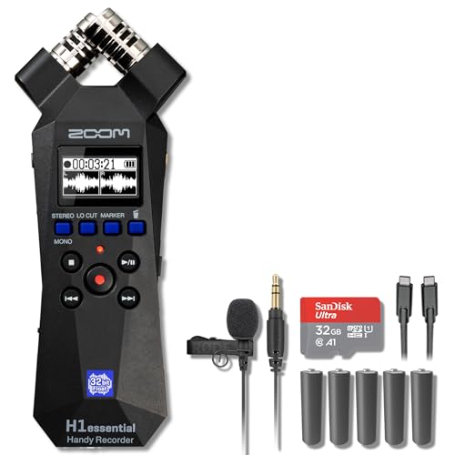 Zoom H1essential 2-Track 32-Bit Float Portable Audio