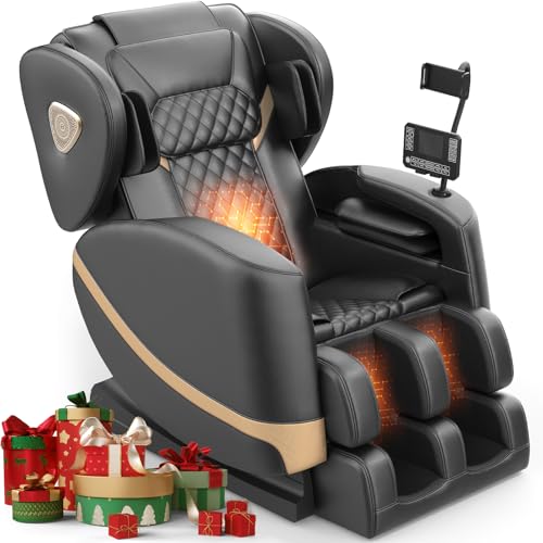 FURNIMAT 2025 Massage Chair Full Body, Zero Gravity Massage Chair with 10 Fix Rollers, Heating, Foot...