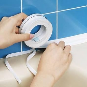 Amazon Com Kitchen Bathroom Wall Sealing Tape Waterproof Mould Proof Adhesive Tape