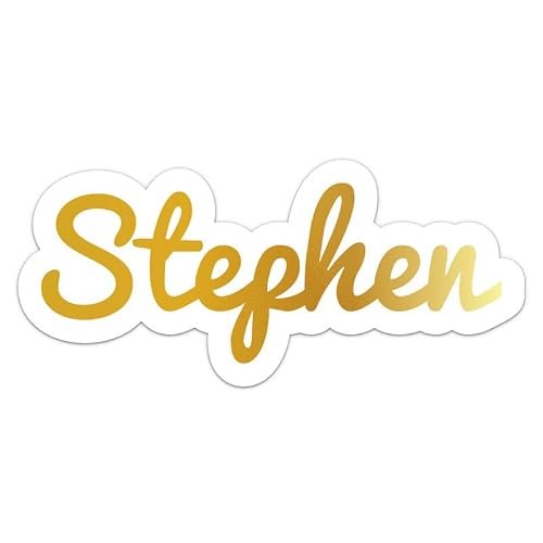 Generic Stephen Name Sticker - Vinyl Waterproof Decal for Car, Laptop, Wall, Window, Book Case, Water Bottle, Bumper Sticker Size - 5'' Longer Side