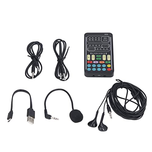 Cambia Voce Multifunzione, Registrazione Portatile Mini Sound Car, Scheda Live per Game Anchor Computer di Registrazione per per per Switch (Versione inglese)