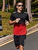 PINSPARK Mens T-Shirts Gym Tops for Men Quick Dry Running Shirts Sport Athletic Top UPF 50+ Short Sleeve Moisture Wicking Workout T Shirt Red XXL #2