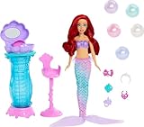 Mattel Disney Princess Toys, Ariel Vanity Pop Mermaid Fashion Doll with Removable Tail & Vanity with 5 Repeatable Pop-Up Surprises & 5 Accessories, JBF86 - Image 7