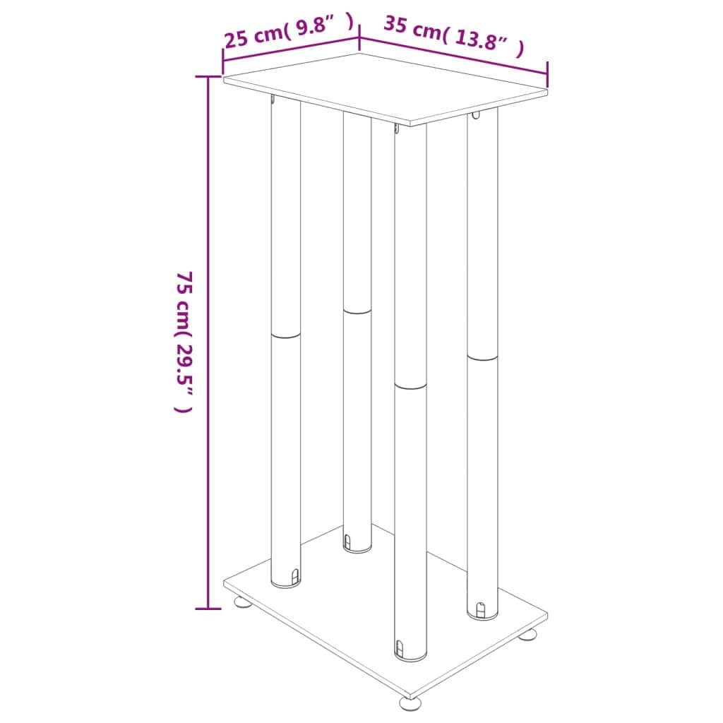 Pedane Casse 2pz Nero Argento Vetro Temperato Design 4 Pilastri,Dispositivi elettronici,o,Accessori o,Accessori per Altoparlante,Supporti per altoparlanti-51818