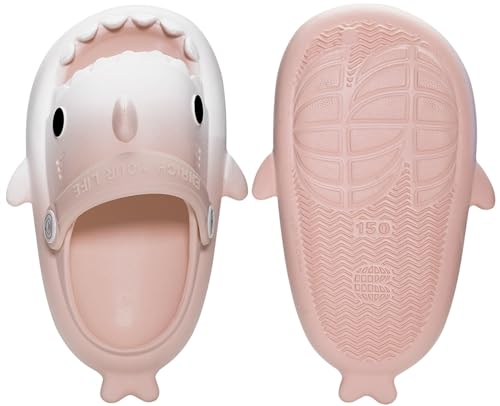 Image of KVbabby Kids Shark Slides Boys Girls Cloud Sandals | Cloud Sandals，Open Toe，Beach Pool Water Shoes，Slip-on，Lightweight，Non-Slip，Soft，Flexible，EVA Slippers