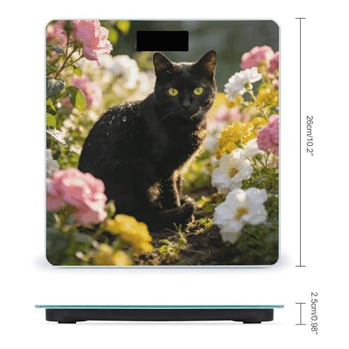 Báscula digital de baño con plataforma de vidrio templado miniatura 2