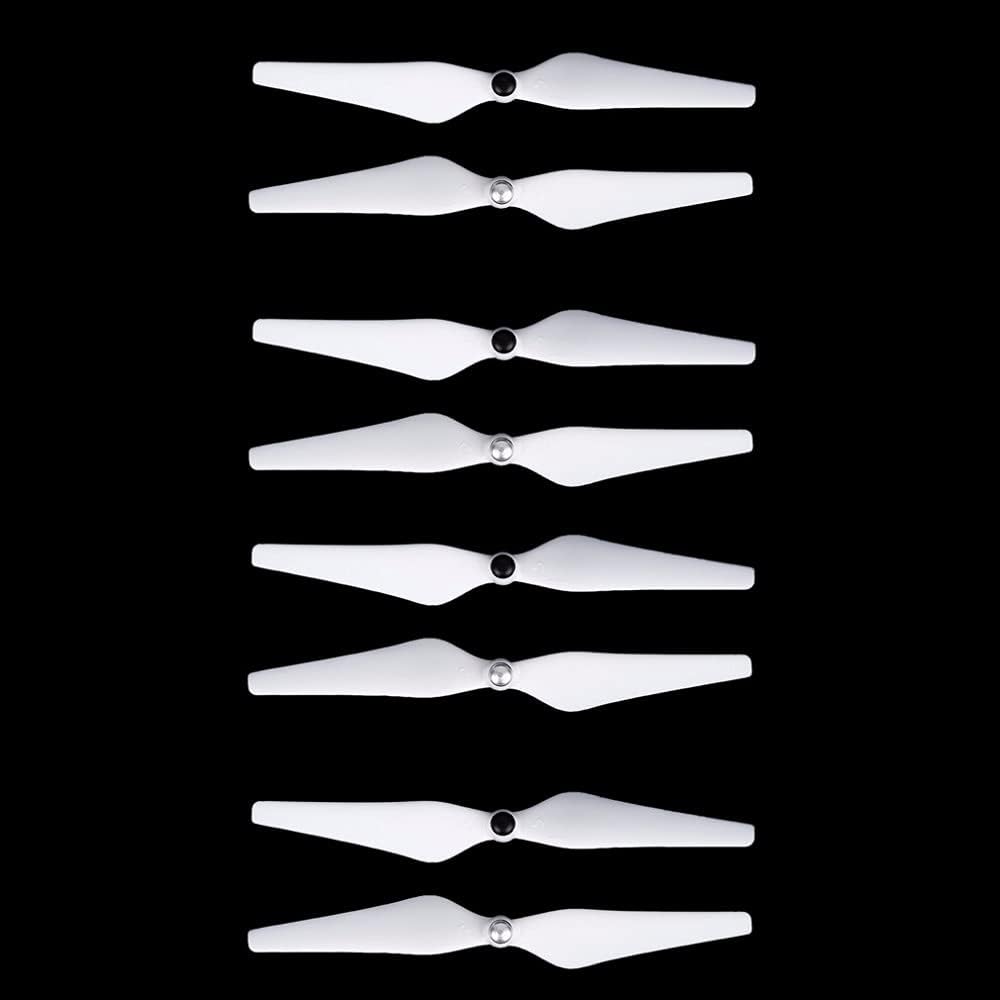4 Pairs Propeller Quick Release Props/Fit for 3A 3P 3S Phantom 2 Upair Drone Spare Parts 9450 Blade Wing/Fit for DJI Phantom 3 (Color : White)