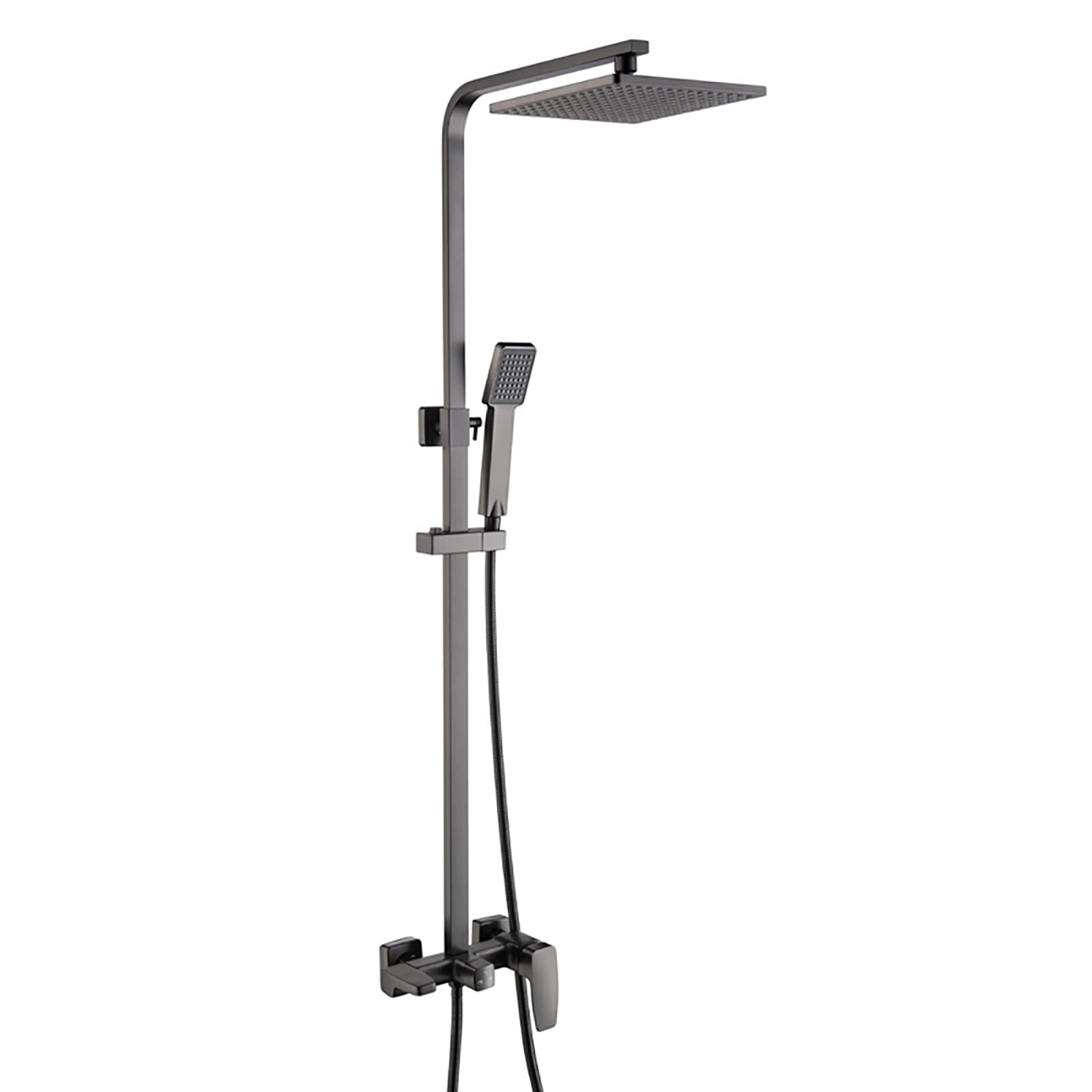 Ensemble de douche pluie avec douchette et bec rotatif pour des moments de détente en famille