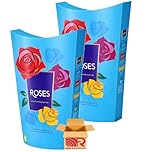 Roses Assorted Milk Chocolate Selection Box, Individually Wrapped Variety, Sharing Gift Box, 2 x 290g, for Easter, Christmas, Birthday By Red Rainbow