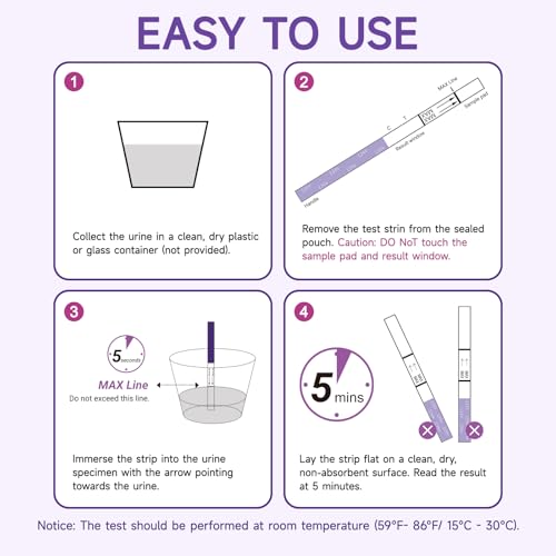 Image of Ovulation Test Strips with Cups, Amazewell Ovulation Strips Fertility Test for Women Ovulation Predictor Kit for Home, 50pcs LH Test Strips Ovulation Kit Bulk+ +1 Urine Cup, Easy Grip, High Accuracy