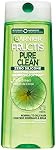 Garnier Fructis Pure Shampooing fortifiant Zero Silicone pour cheveux normaux à gras, avec extrait d'agrumes, 650mL