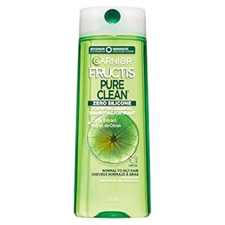 Garnier Fructis Pure Clean Zero Silicone Fortifying Shampoo for Normal to Oily Hair, with Citrus Extract, 650mL