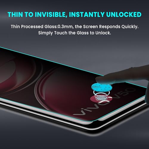 Image of ArmourPro UV Privacy Tempered Glass Screen Protector for Vivo V50 and Vivo V50e (6.77 Inch, Pack of 1) Edge to Edge Full Screen Coverage | Anti-Spy, Anti-Peeping & 9H Hardness Glass