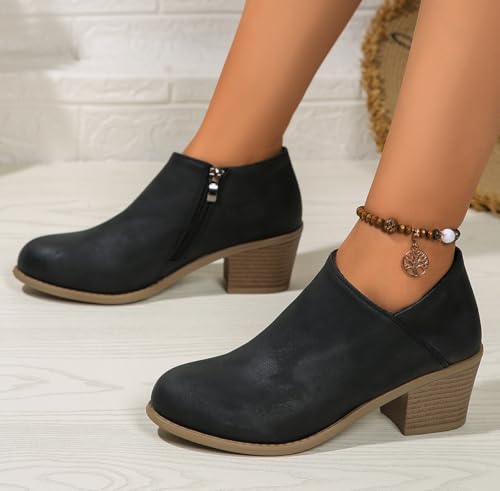 Bottines chaudes imperméables femme avec fermeture éclair - 7
