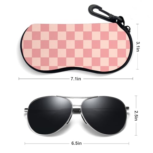 Image of Sunglasses Soft Case, Ultra Light Portable Neoprene Zipper Glasses Case for Men Women