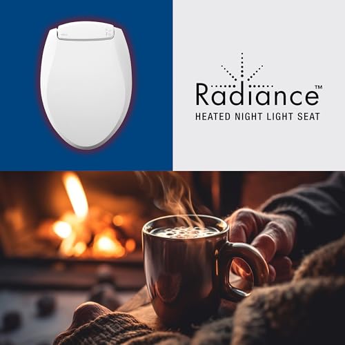 Abattant WC rond robuste Bemis Radiance blanc plastique durable - 7