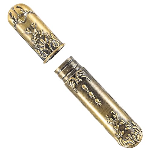 JEWEDECO Needle Container for Crafts Retro Sewing Needle Tube Holder Durable and Stylish for Knitting and Sewing Projects