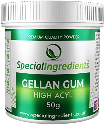Gellan Gum High Acyl 50g Premium Quality Powder Non-GMO, Gluten Free – Recyclable Container