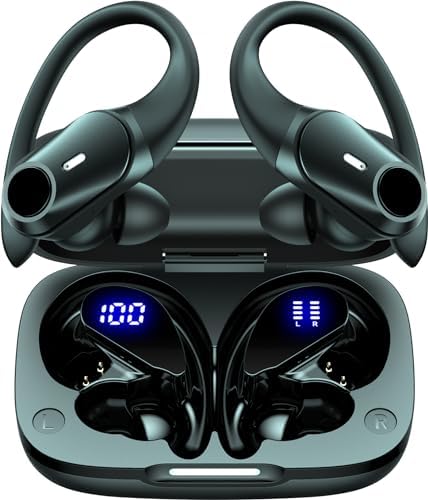 Active Noise Cancelling Wireless Earbuds Bluetooth Headphones 80H...