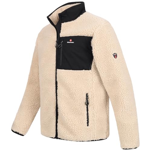 Höhenhorn Birkkar Veste d'hiver doublée en polaire pour homme, beige, L – vue 3