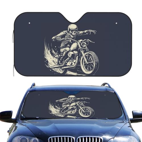 Pare-brise voiture abrité du soleil en camping-car grâce au couvre-soleil pliable squelette