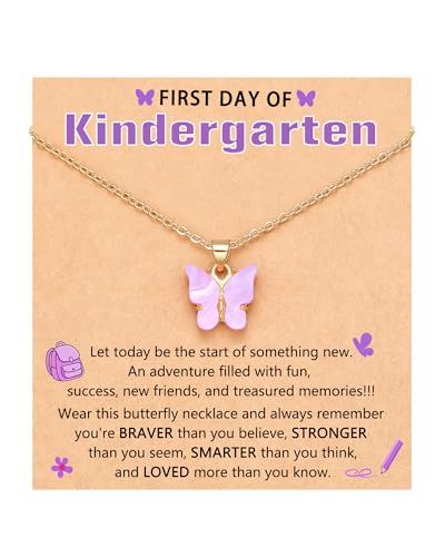 Kidbbi Back to School Gifts First Day of Kindergarten Necklace Back to School...