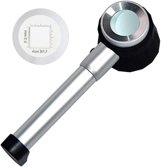 2x Fadenzähler Lupe 10-fach Vergrößerung - Mini Klapplupe Für Uhren & Juweliere