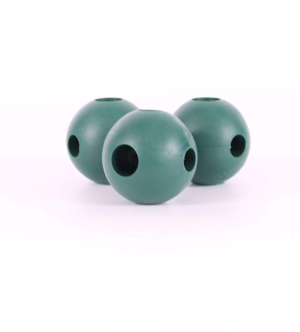 Gardening Naturally Build-a-Ball Rubber Joiner Balls for Cage Assembly Bamboo Cane Pack Of 24