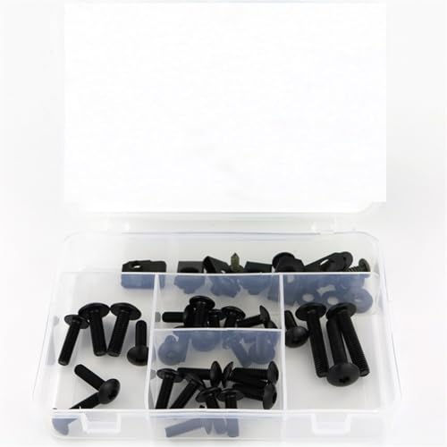 Clips de carénage et vis carénage moto pour K1200RS 1996-2005, kit boulons acier noir