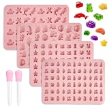 4 Pièces Moule Bonbon Silicone Sans Bpa, Kit pour Faire en Gélatine...