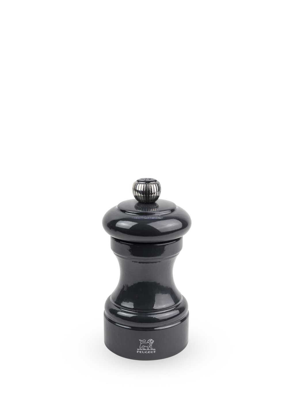 PEUGEOT - Bistro 10 cm Pepper Mill - Classic Pepper Grinder - Made with PEFC Certified Wood - Lifetime Guaranteed Mechanism - Made in France - Slate Colour