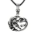 SilversByAule Handmade 925 Sterling Silver Medusa Necklace - Mythological Gorgon Pendant for Fashion and Myth Lovers