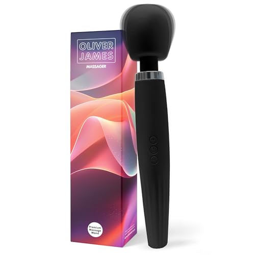 Vibratore Wand Premium di Oliver James – Ricaricabile e Resistente agli Schizzi con 5 Modalità e...